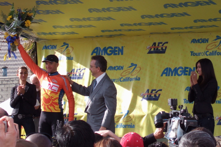 Scott Nydam gets the King of the Mountain jersey.