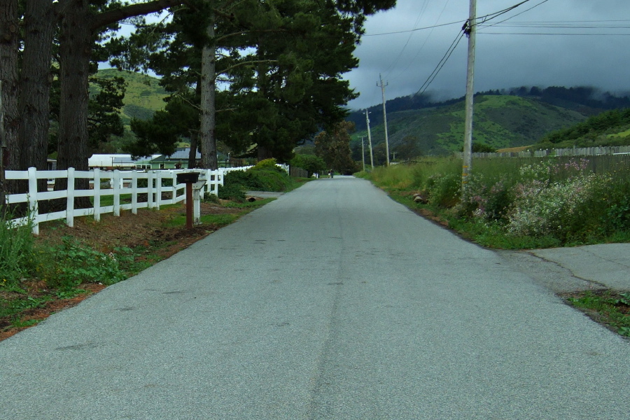 Tunitas Creek road is quickly back to its quiet self.