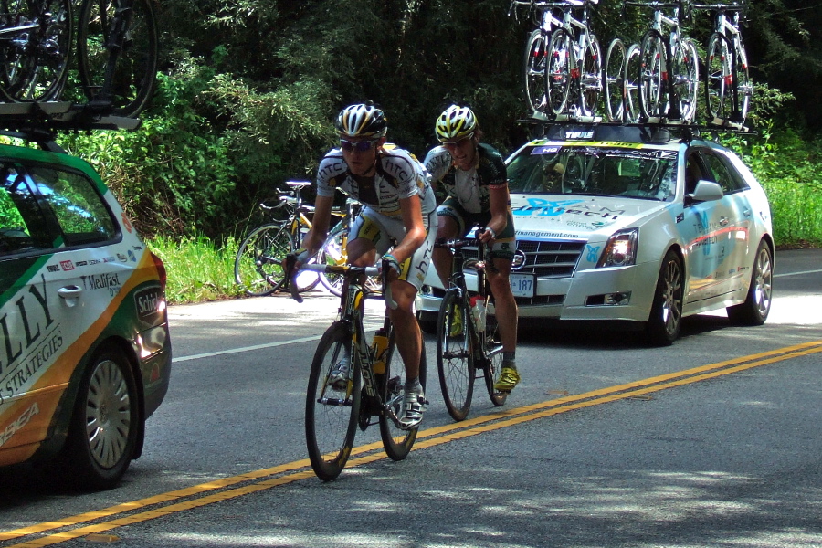 Teejay Van Garderen has a passenger.