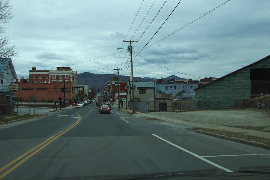 Driving through Rutland, VT on US4