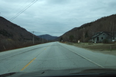 Heading east on US4 along the Ottauquechee River