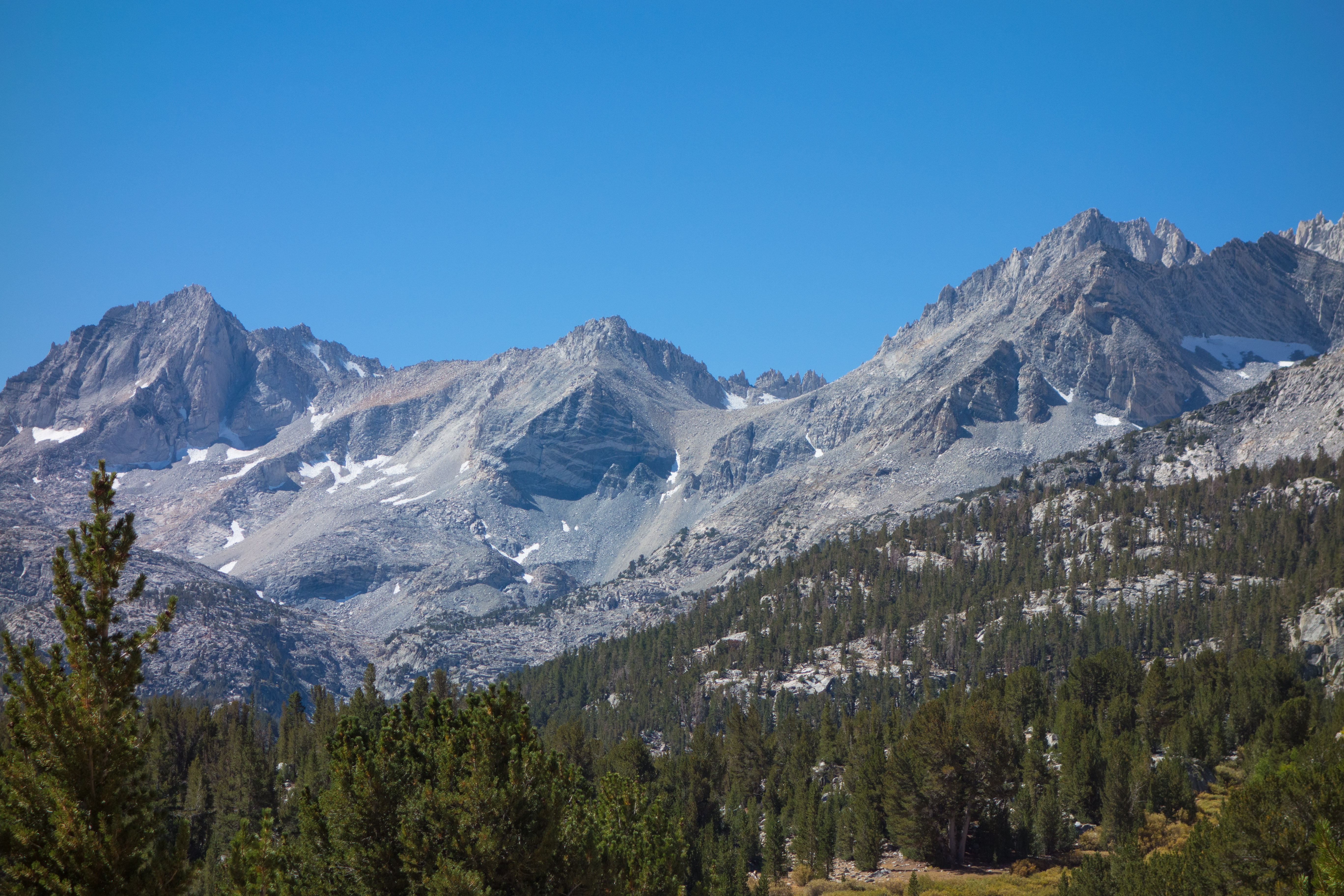 Peaks are (l to r) Bear Creek Spire, Pipsqueak Spire, and Mt. Dade.