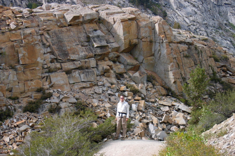 Bill near the bottom of the Bishop Pass Trail.