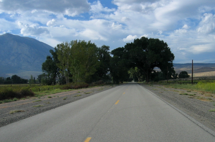 Bottom of Old Sherwin Grade in Round Valley.