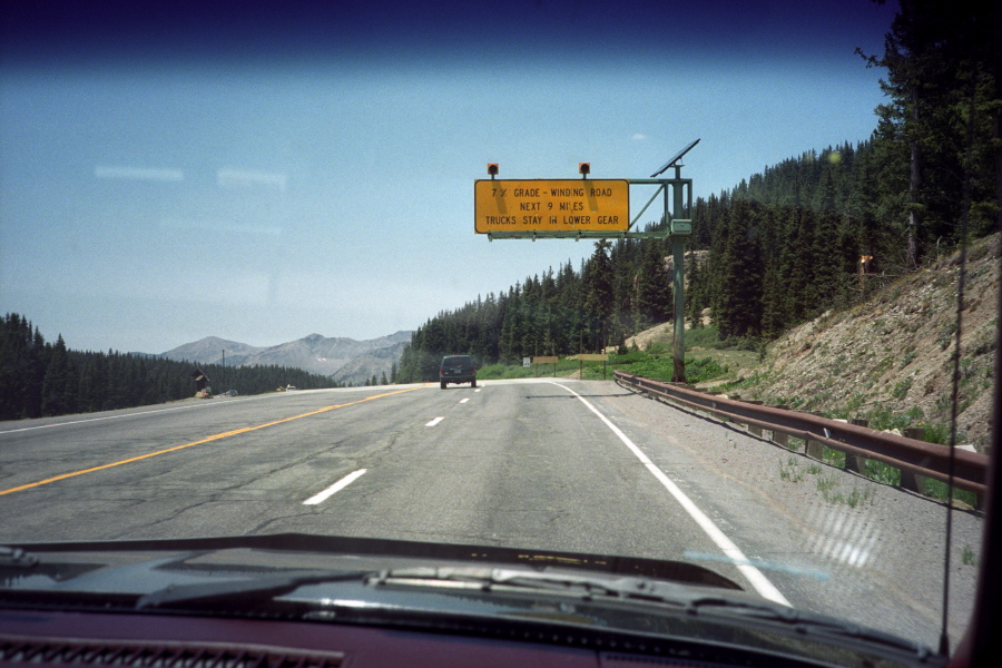 Crossing over Wolf Creek Pass (10857ft)