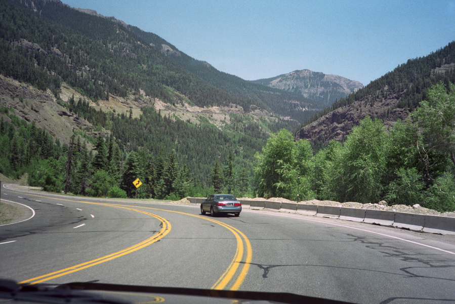 Descending the west side of Wolf Creek Pass