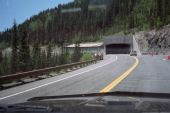 Snow shed on the east side of Wolf Creek Pass