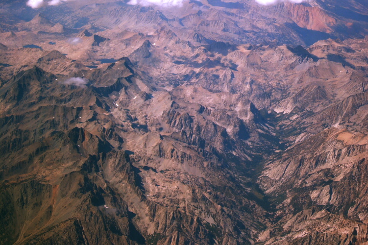 Le Conte Canyon (right), and Black Divide (left)