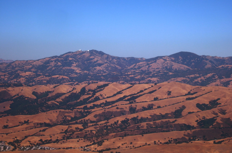 Mt. Hamilton, Mt. Isabel, and the outskirts of San Jose.