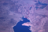 The Colorado River empties into Lake Mead.