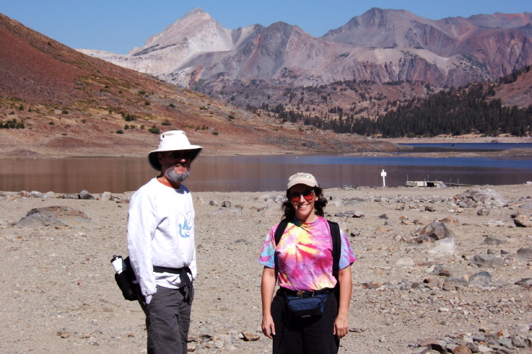 Frank and Stella at Saddlebag Lake.