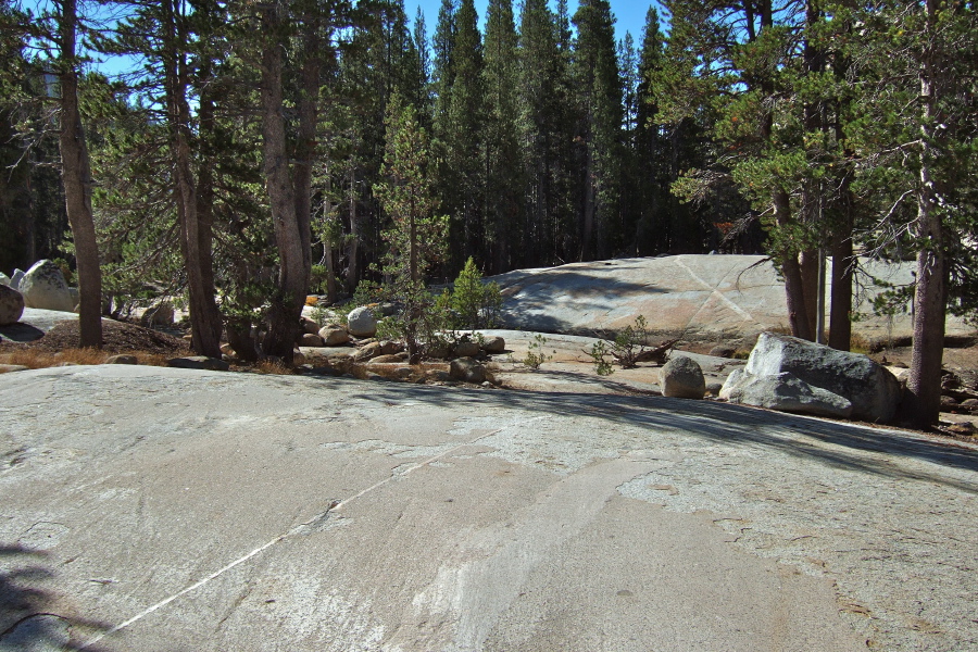 Some parts of the route had me walking over glacially-polished granite.