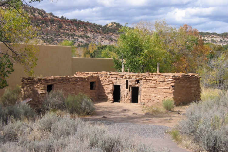 Replica of Anasazi dwelling, Boulder, UT.