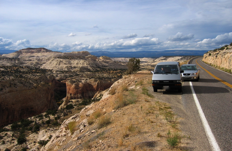 UT12 above Calf Creek Canyon.