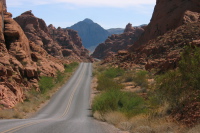 Scenic drive at Valley of Fire State Park.