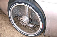FAW+ front suspension, left wheel