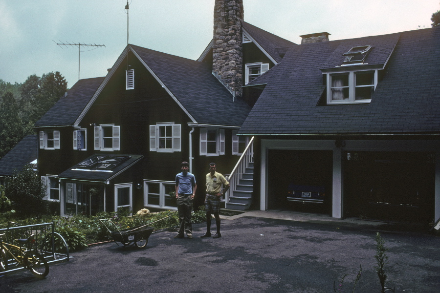 Bill and Uncle Rob at Uncle Rob's house