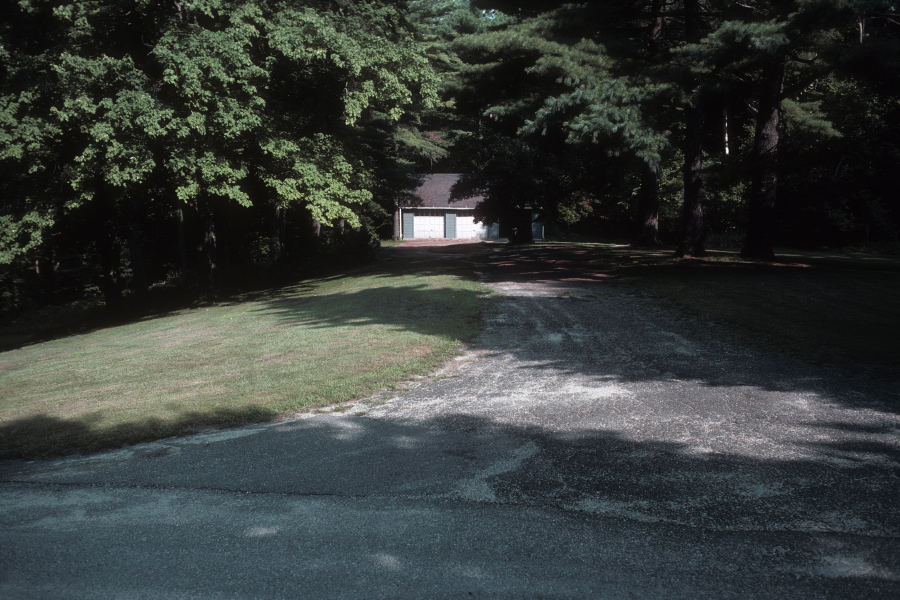 The garage at the house in Salisbury