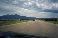 Approaching Trinidad, southbound on I-25
