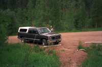Dan and his truck on CO-12