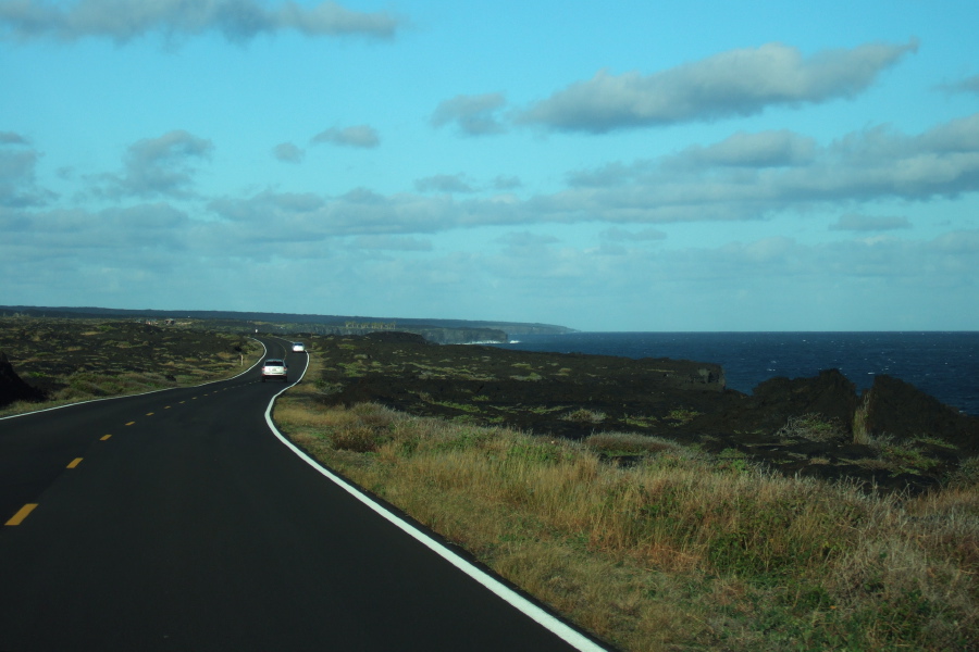 Chain of Craters Road along the south shore of Hawai'i