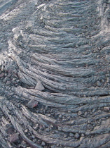 Wrinkled pahoehoe lava