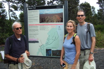 David, Laura, and Bill at the Napau Trailhead