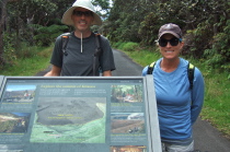 Bill and Laura at the start of the Kilauea and Kilauea Iki hike