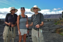 David, Laura, and Bill on the floor of Kilauea