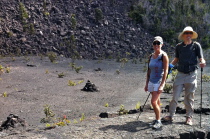 Laura and Bill on the floor of Kilauea Crater