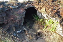Lava tube by the road