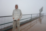 Bill at the railing of Waimea Canyon Lookout