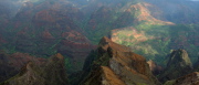 Pu'u Ka'eha (1485ft) from Waimea Canyon Lookout (3360ft)