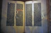 Gutenburg Bible on display at Library of Congress