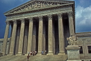 David (at right, top of stairs) at the Supreme Court