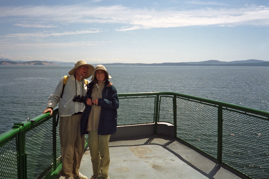 David and Kay on the ferry.