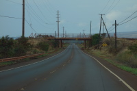 The Kaua'i red dirt stain is everywhere, even on the guardrails and bridges.