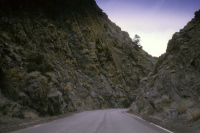 Heading west on CA168, through Batchelder Canyon