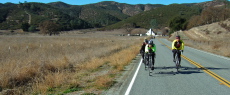 Passing across the outlet of Bear Valley near Pinnacles Junction.