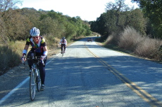 More cyclists on Cienega Road