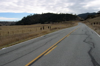 Southbound on CA25 through Bear Valley near Schmidt Ranch (1390ft)