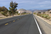 Northbound on CA25 with a roaring tailwind.  (960ft)
