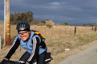 Joseph Maurer being chased by storm clouds along Santa Ana Valley Rd. (700ft)