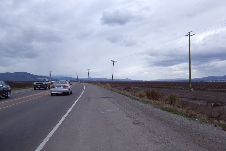 Storm clouds over the hills west of Gilroy.