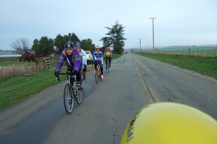 Passing more riders on Santa Ana Valley Rd.