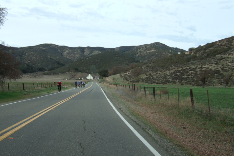 The first group across Bear Valley near Pinnacles.