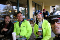 Breakfast before the ride at Boulanger, Los Altos