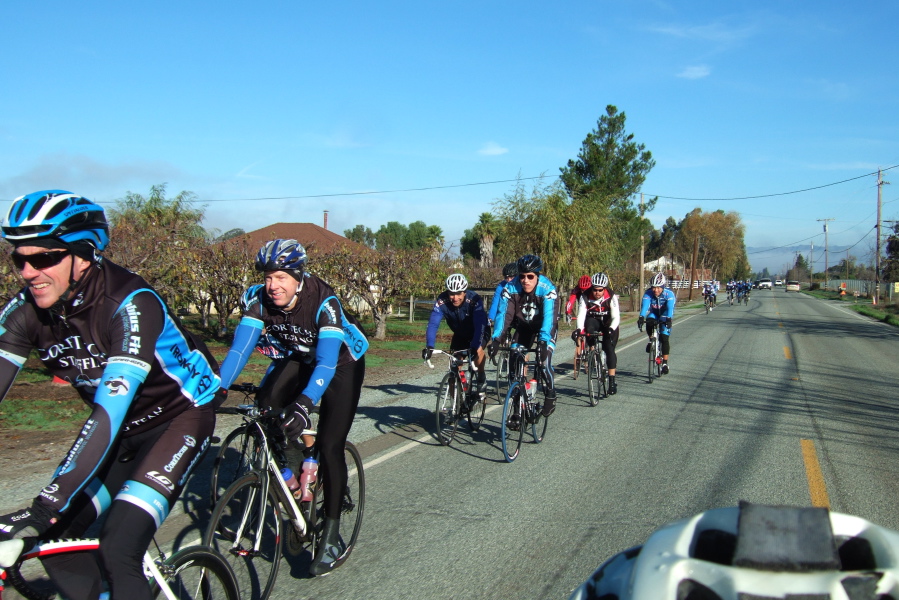 Passing the group on Fairview Road. (6)