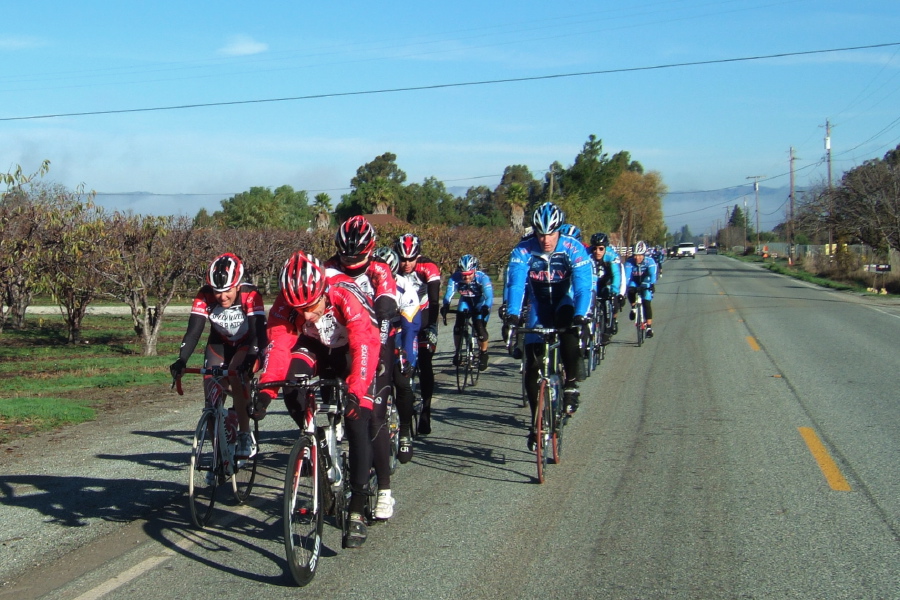 Passing the group on Fairview Road. (8)