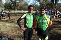 Bill Preucel and fellow Velo Palo Verde rider at lunch at the Pinnacles campground